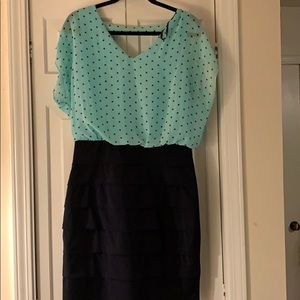 Teal and Navy dress